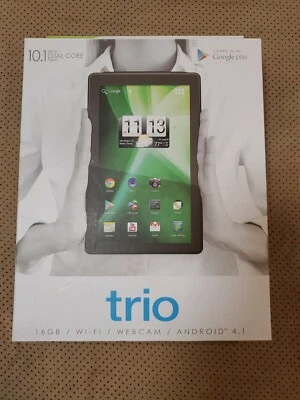  Trio Stealth 10.1 inch Dural Core Tablet 16GB/ WiFi / FT-R cam /Android 4.1 NEW - Image 1 of 4