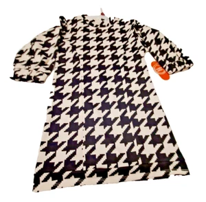 Girl’s Size 6 / 6X Wonder Nation Black & White Dress New - Picture 1 of 3