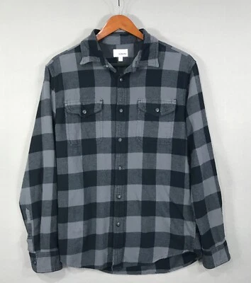 Sonoma Shirt Men's Small Gray Plaid Goods for Life Super Soft Flannel Cotton EUC - Image 1 of 4