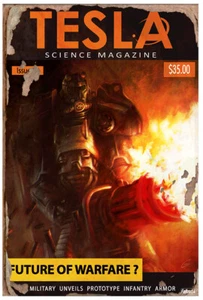 Tesla Science Journal - Future of Warfare - Fallout 4 Poster - Picture 1 of 7