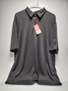Red Kap Men’s Knit Black Polo Short Sleeve Shirt Size XL RK5 - Picture 1 of 5