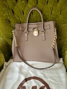 MICHAEL Michael Kors Women Brown Leather Satchel Used Once  - Picture 1 of 7