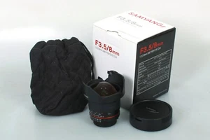Samyang Syhd8M-N 8mm f/3.5 HD Fisheye Lens with Removable Hood for Nikon F - Picture 1 of 6