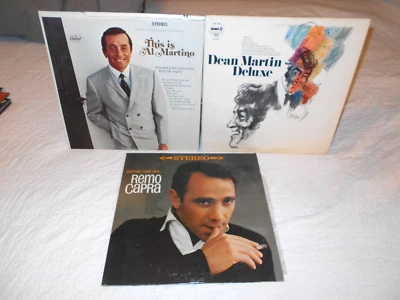 Remo Capra Just Say I Love Her... Dean Martin Deluxe, This Is Al Martino LP Lot - Image 1 of 2