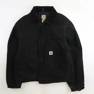 Vintage Carhartt Canvas Arbeitsjacke Größe Large J002 BLK - Bild 1 von 16