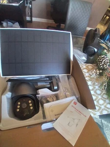 Solar Camera Tuya WiFi Surveillance Camera 4G Security Camera Support Alexa - Picture 1 of 3