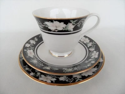 Vintage Royal Doulton Intrigue Vogue collection TC1153 Tea Trio cup saucer plate - image 1 of 4