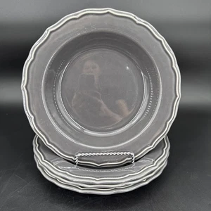 4 Williams Sonoma Alexia Charcoal 9" Pasta Bowls Scalloped Portugal Set/4 - Picture 1 of 4