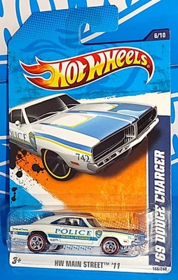 Dodge Charger Ocala FL Police Red Line 2011 Main Street #166 '69 5SPs Hot Wheels Foto 1 de 3