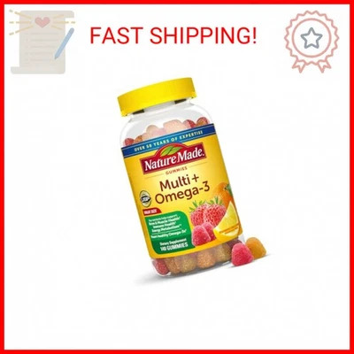 Nature Made Multivitamin + Omega-3, Multivitamin Gummies for Women and Men, Dail - Image 1 of 2