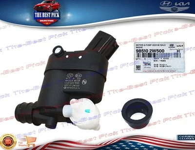 Washer Pump ⭐ OEM ⭐ 2013-2025 GV70 GV80 Elantra GT Santa Fe Veloster 985102W500 - Image 1 of 4