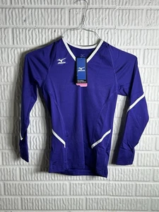 Mizuno Damen DryLite Volleyball Trikot Medium Neu mit Etikett Langarm Performance Oberteil - Bild 1 von 4