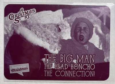 Cryptozoic A Christmas Story Randy Big Man Head Honcho The Connection Plate 1/1 - Image 1 of 2
