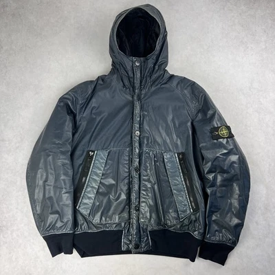 Stone Island Mussola Gommata Jacket XL Coat Navy Blue 3949 - Image 1 of 4