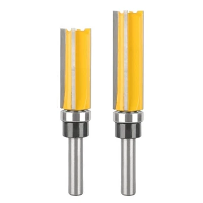 2PCS 4 Flute Router Bit for Smooth Woodworking Projects Cutting 8mm Shank - Image 1 of 4