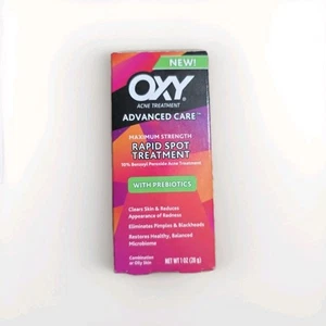 Oxy Acne Medication Rapid Spot Treatment 10% Benzoyl Peroxide Max Strength 1 Oz - Picture 1 of 6