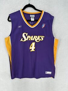 Vintage Reebok Sparks Jersey Adult XL Mabika 4 Los Angeles WNBA Purple Gold LA