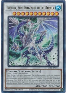 Yugioh Trishula, Zero Dragon of the Ice Barrier (Ultra Rare 1st Ed) SDFC-EN041 P - Picture 1 of 1