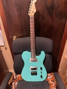 sea foam grün/blau Tele W-2 - Mini Humbucker geladen bereit für neues Zuhause - Bild 1 von 5