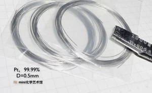 1 Piece Pure 99.99% Purity Platinum Pt Wire Sample Diameter 0.5mm, Length 100mm - Picture 1 of 4
