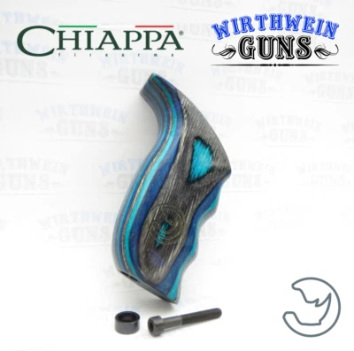 CHIAPPA FIREARMS NEW Genuine Chiappa Rhino Revolver NEBULA Blue Laminate Finger Groove Grip