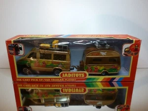 JADITOYS 73256 INDIANA IVECO DAILY VAN + CARAVAN - BROWN 1:25 VERY GOOD IN BOX - Imagen 1 de 12