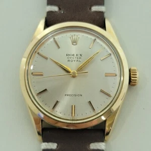 Rolex Oyster Royal Precision 6426 34mm Gold Capped Mens Manual Wind 1960s RA546B - Picture 1 of 12