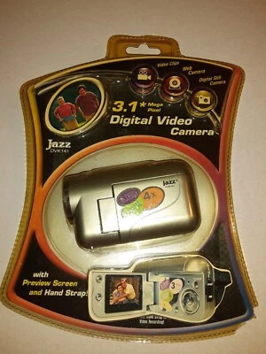 JAZZ DVK141 Digital VIDEO CAMERA 3.1 MEGA PIXEL Gray 4X Zoom NOS  - Image 1 of 4