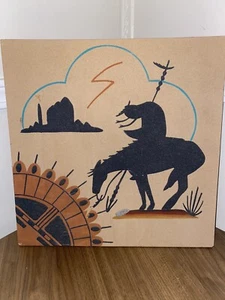 Navajo Sand Art de ABitsu 16 in X 16in - Imagen 1 de 2