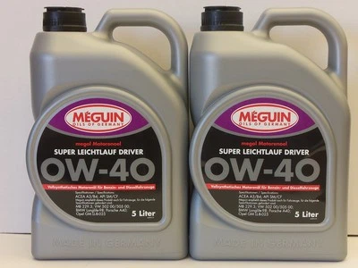 Aceite de motor 7,29 €/l Meguin súper ligero Driver SAE 0W-40 10 L VW 50200 50500