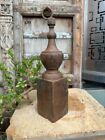 1870S Antique Old Rare Handcrafted Wooden Architectural Gate Pier Finial 11