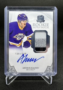 2020-21 UD the CUP ARTHUR KALIYEV RC Rookie AUTO Patch 140/249, 3 Color Patch