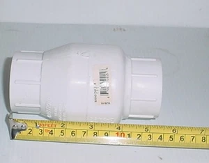 1-1/2" PVC Swing Check Valve, Slip X Slip FLO CONTROL 1520-15 Made in USA - Picture 1 of 5