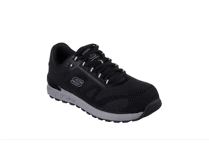 Skechers Lyndale Mens Safety Boots Black UK 10 EUR 45 US 11 DEFECTS *REFCRS379 - Picture 1 of 2