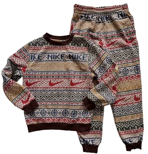 NIKE SPORTSWEAR Club Fleece Sweatshirt + Jogger Pants Youth Boys L  (12-14) - Picture 1 of 12