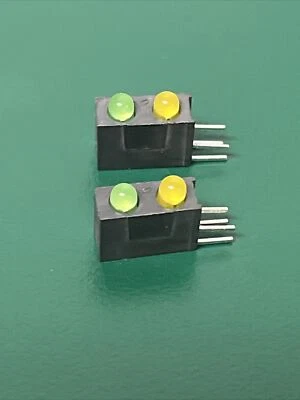 BIVAR INC H301CGYDL-120 T-1 3Mm 90 Degree Bi-Level LED (LOT OF 2) - Image 1 of 2