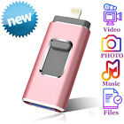 3 in 1 USB Photo Memory Stick Flash Drive OTG Disk 1TB 256/512GB for iPhone iPad