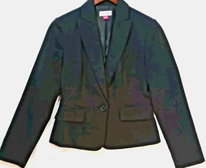 Isaac Mizrahi Jacket XS Blazer Black Jacket Women Winter Single Breast Overcoat - Picture 1 of 15