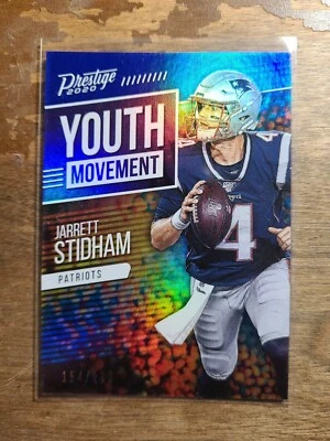 JARRETT STIDHAM 2020 PANINI PRESTIGE YOUTH MOVEMENT BLUE XTRA POINTS SER#154/299 - Image 1 of 2