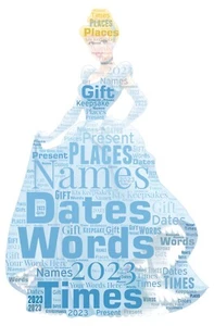 word art picture personalised gift present keepsake cinderella birthday - Picture 1 of 2