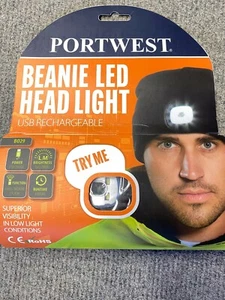 Mütze mit LED Beanie LED Head Light USB aufladbar - Bild 1 von 10
