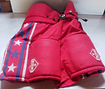 TACKLA: Pantalones de hockey rojos usados - "PRO 1500" - talla juvenil 140 Foto 1 de 4
