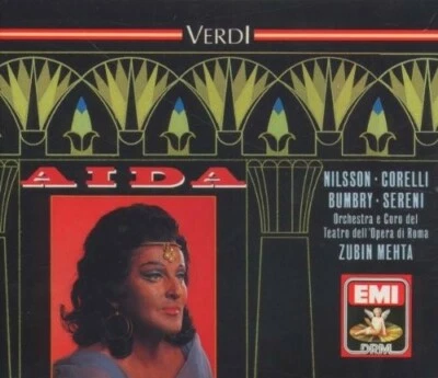 VERDI  AIDA  NILSSON CORELLI MEHTA EMI 2 CD OOP NEW SEALED - Image 1 of 2