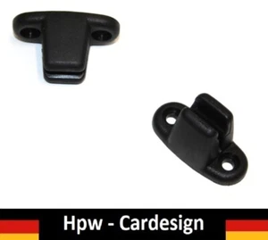 MERCEDES W113 CLIPS HALTER BEFESTIGUNG SONNENBLENDE SUNVISOR 2 Stück SCHWARZ - Picture 1 of 4