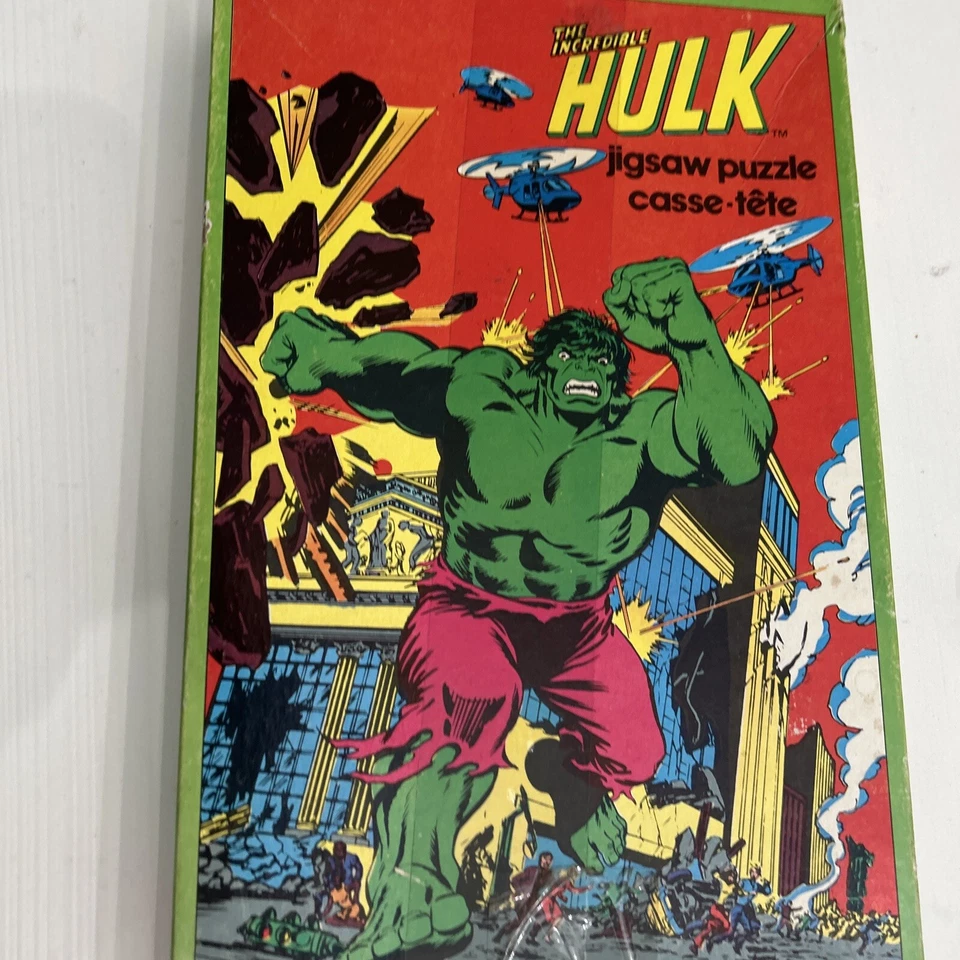 The Incredible Hulk Marvel 1980 300 Piece Jigsaw Puzzle by APC Canadian Vintage - Image 1 of 4