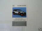52-MERCEDES 100 JAHRE D2 MERCEDES-BENZ GROSSER MERCEDES 1930 KWARTET KAART,CARD