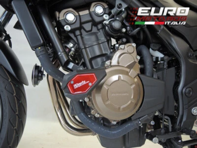 Honda CB500X / CB500F 2013-2015 RD Moto Kit Tamponi paratelaio -SL01 Nero — 第 1/4 张图片