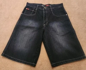 Southpole Jean Shorts Mens 32 Baggy 14” Inseam Y2K Hip Hop Blue Faded Denim - Picture 1 of 11