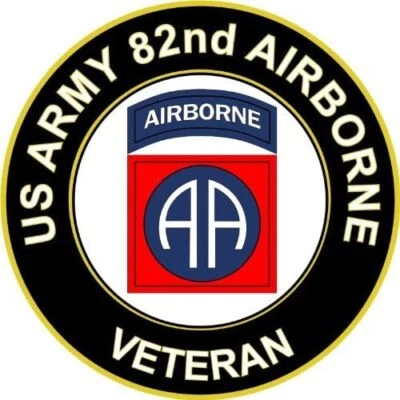 US Army Veteran 82nd Airborne 3M sticker decal VEHICLE VAN CAR TRUCK WINDOW WALL - Image 1 of 2