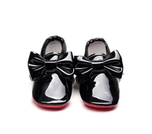 Red bottom baby shoes..baby girl shoes..size 0-3 months - Picture 1 of 4